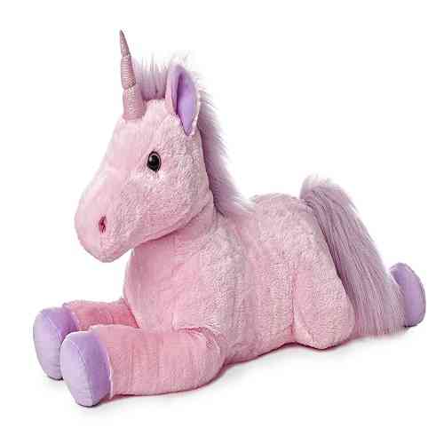 fluffy unicorn stuffed animal